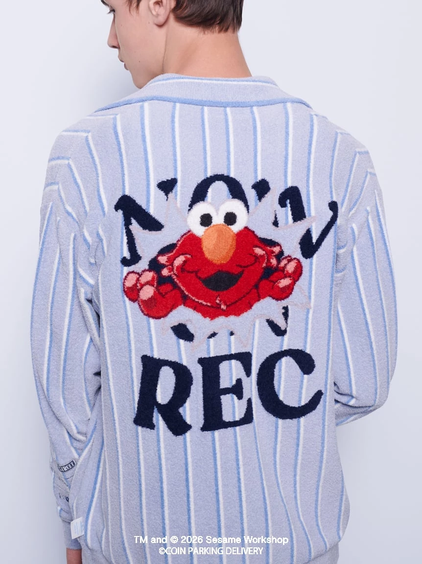 【SESAME STREET芝麻街×CPD 】HOMME AIRY MOCO條紋提花襯衫 PMNT264063