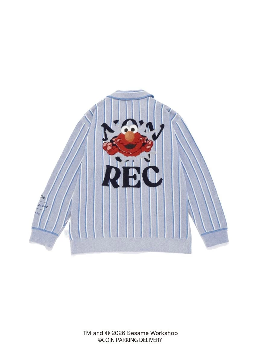 【SESAME STREET芝麻街×CPD 】HOMME AIRY MOCO條紋提花襯衫 PMNT264063