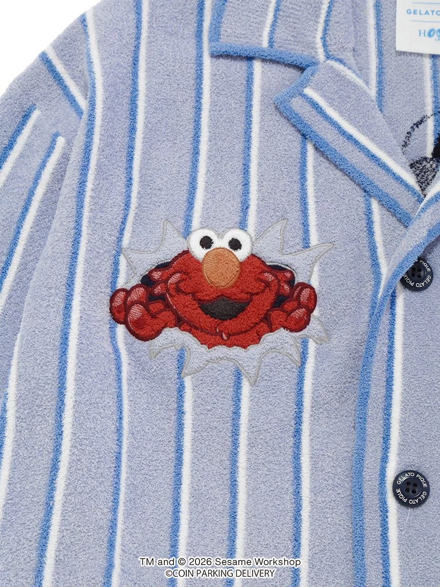 【SESAME STREET芝麻街×CPD 】HOMME AIRY MOCO條紋提花襯衫 PMNT264063