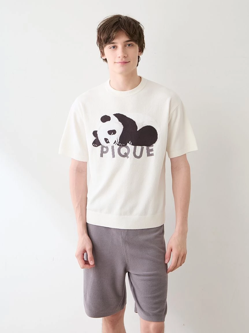 【HOMME】AIRY MOCO熟睡熊貓提花上衣＆短褲SET PMNT264082
