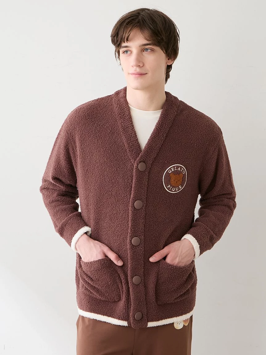 【HOMME】BABY MOCO動物麵包開襟衫＆圍巾套裝SET PMNT264085