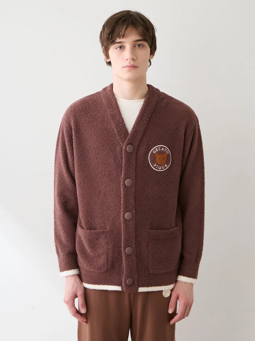【HOMME】BABY MOCO動物麵包開襟衫＆圍巾套裝SET PMNT264085