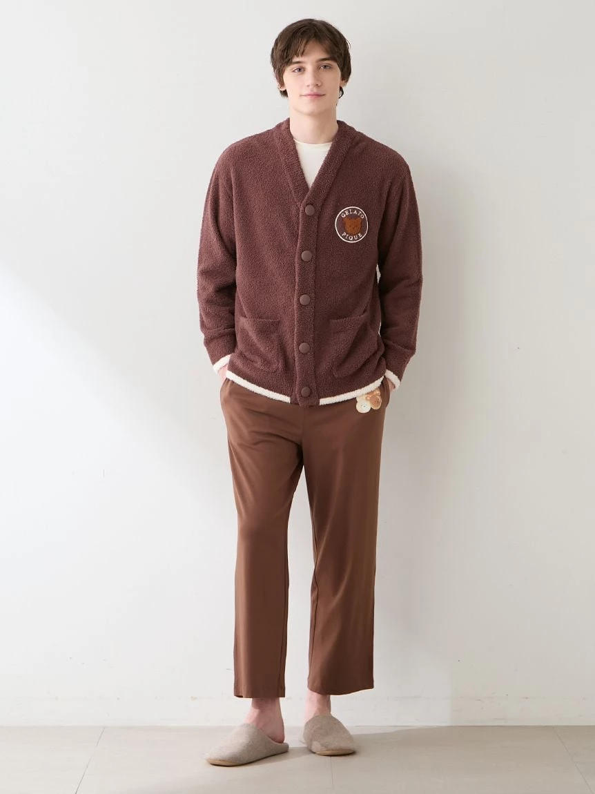 【HOMME】BABY MOCO動物麵包開襟衫＆圍巾套裝SET PMNT264085