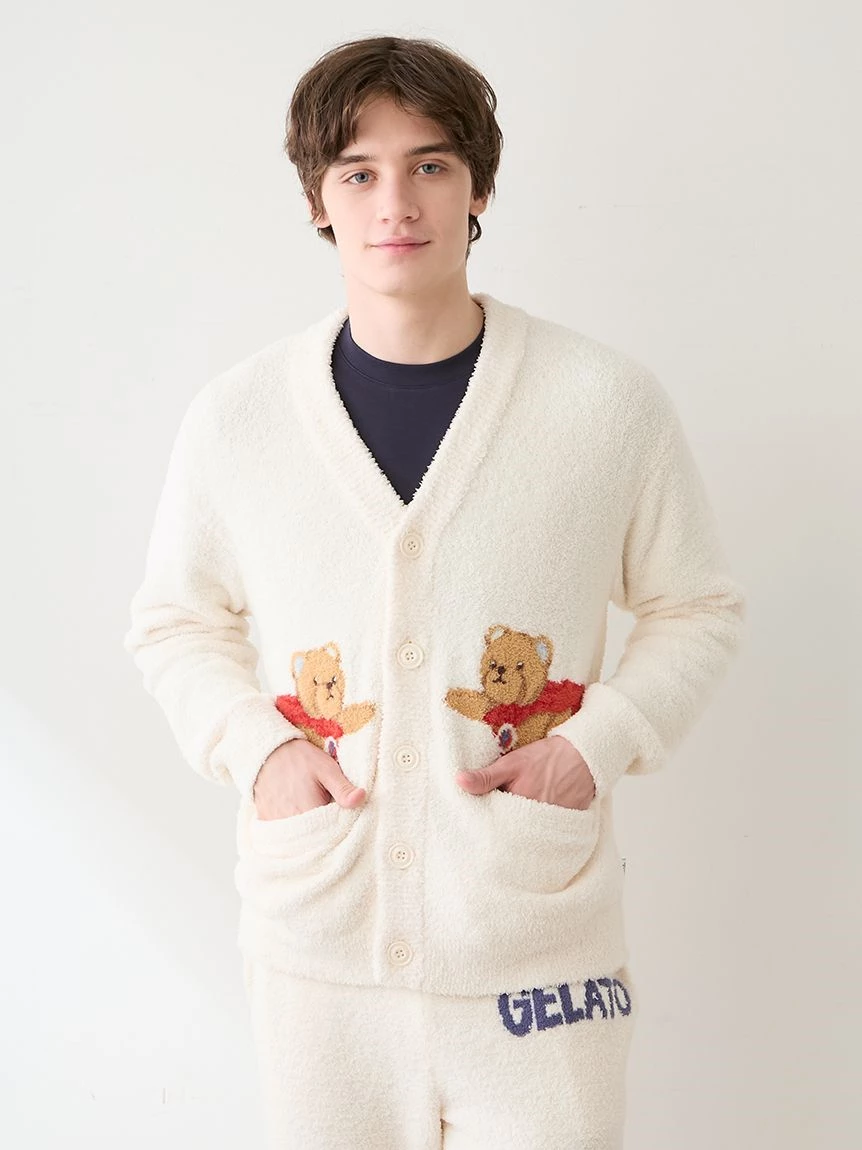 【HOMME】Baby Moco英雄小熊提花開襟衫 PMNT264900