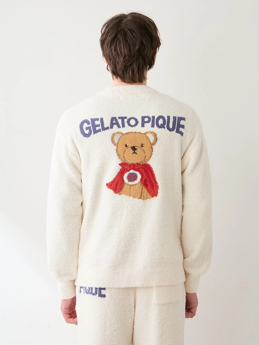 【HOMME】Baby Moco英雄小熊提花開襟衫 PMNT264900