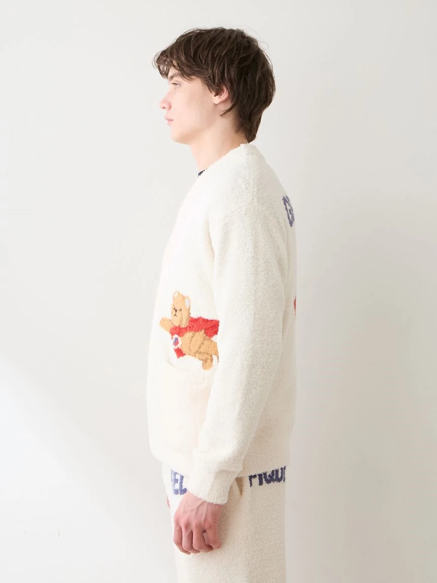 【HOMME】Baby Moco英雄小熊提花開襟衫 PMNT264900