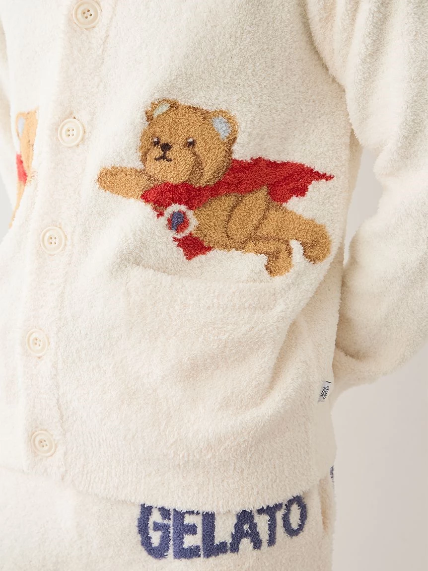 【HOMME】Baby Moco英雄小熊提花開襟衫 PMNT264900