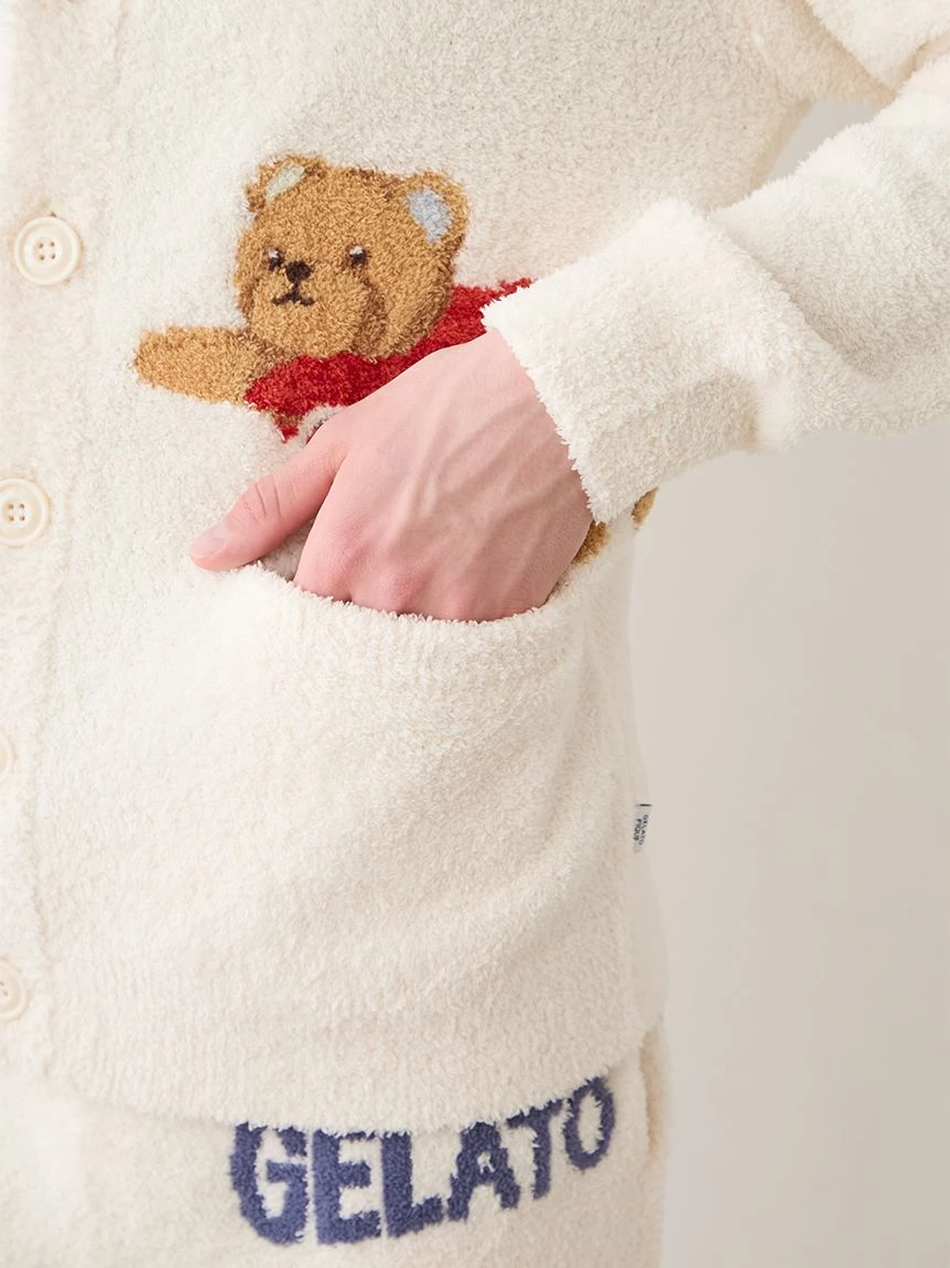 【HOMME】Baby Moco英雄小熊提花開襟衫 PMNT264900