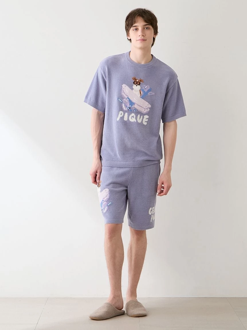 【hiranotoshiyuki】【HOMME】AIRY MOCO PLANEDOG提花上衣 PMNT264906