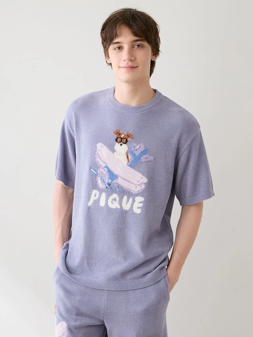 【hiranotoshiyuki】【HOMME】AIRY MOCO PLANEDOG提花上衣 PMNT264906