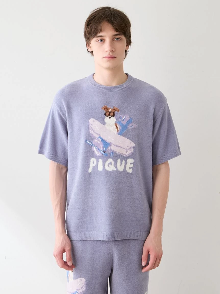 【hiranotoshiyuki】【HOMME】AIRY MOCO PLANEDOG提花上衣 PMNT264906