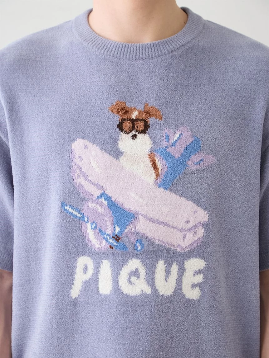 【hiranotoshiyuki】【HOMME】AIRY MOCO PLANEDOG提花上衣 PMNT264906