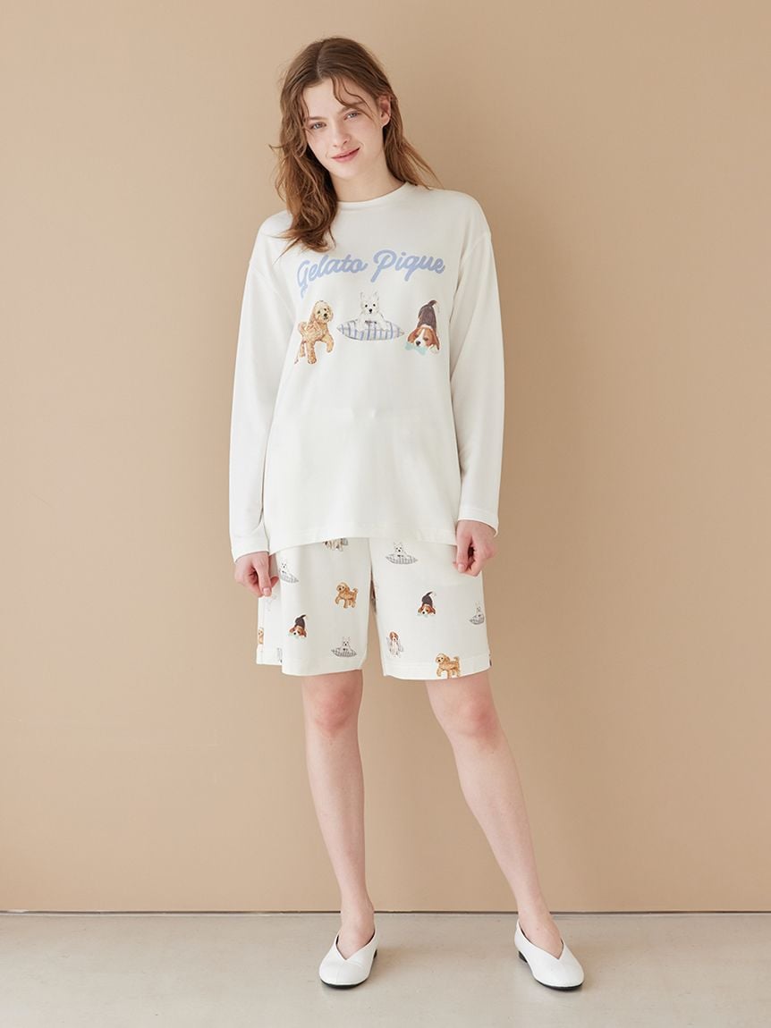 【UNISEX】3DOG印花短褲 PUCP261252