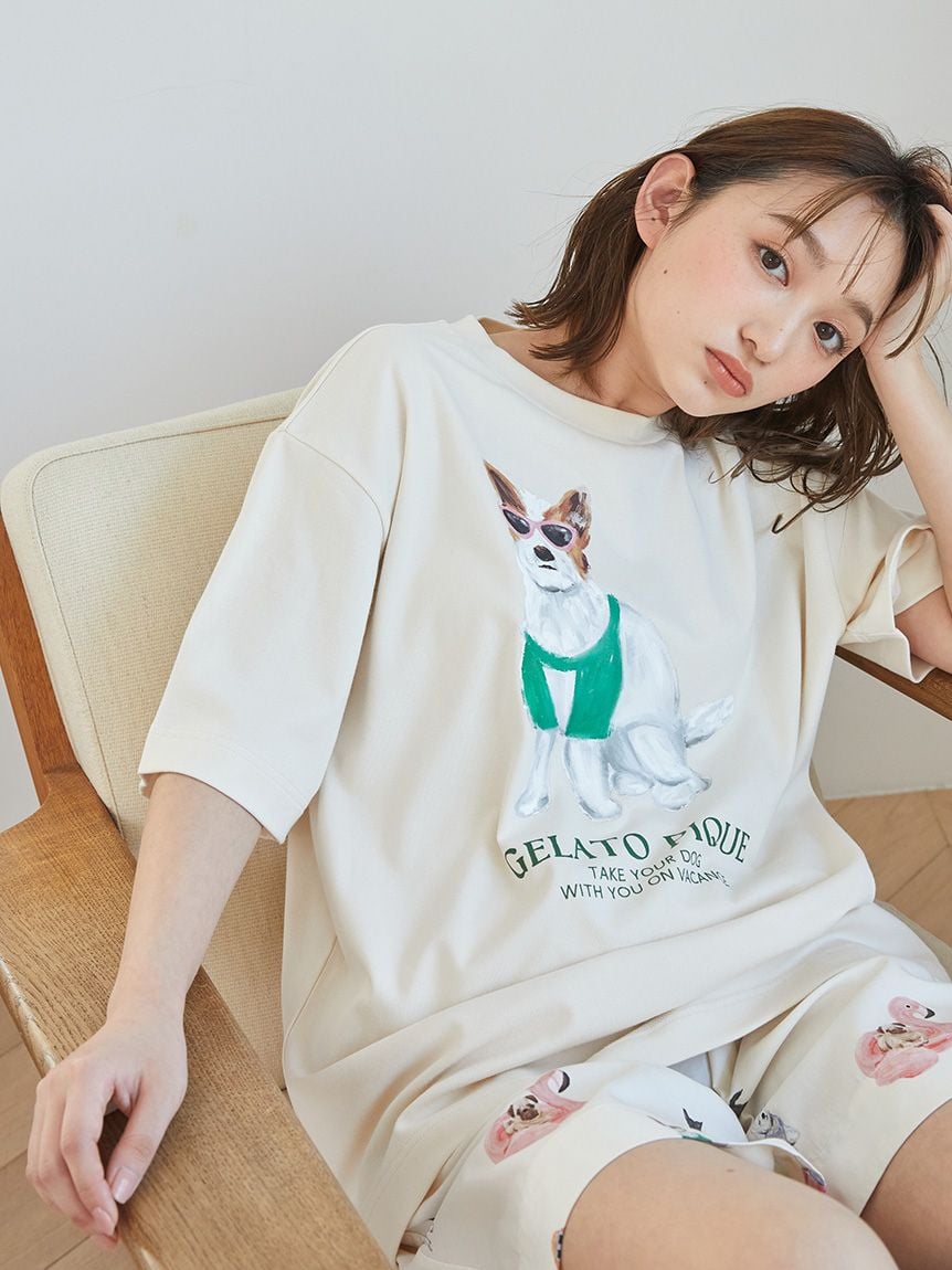 【UNISEX】夏日快樂狗狗T恤 PUCT252291