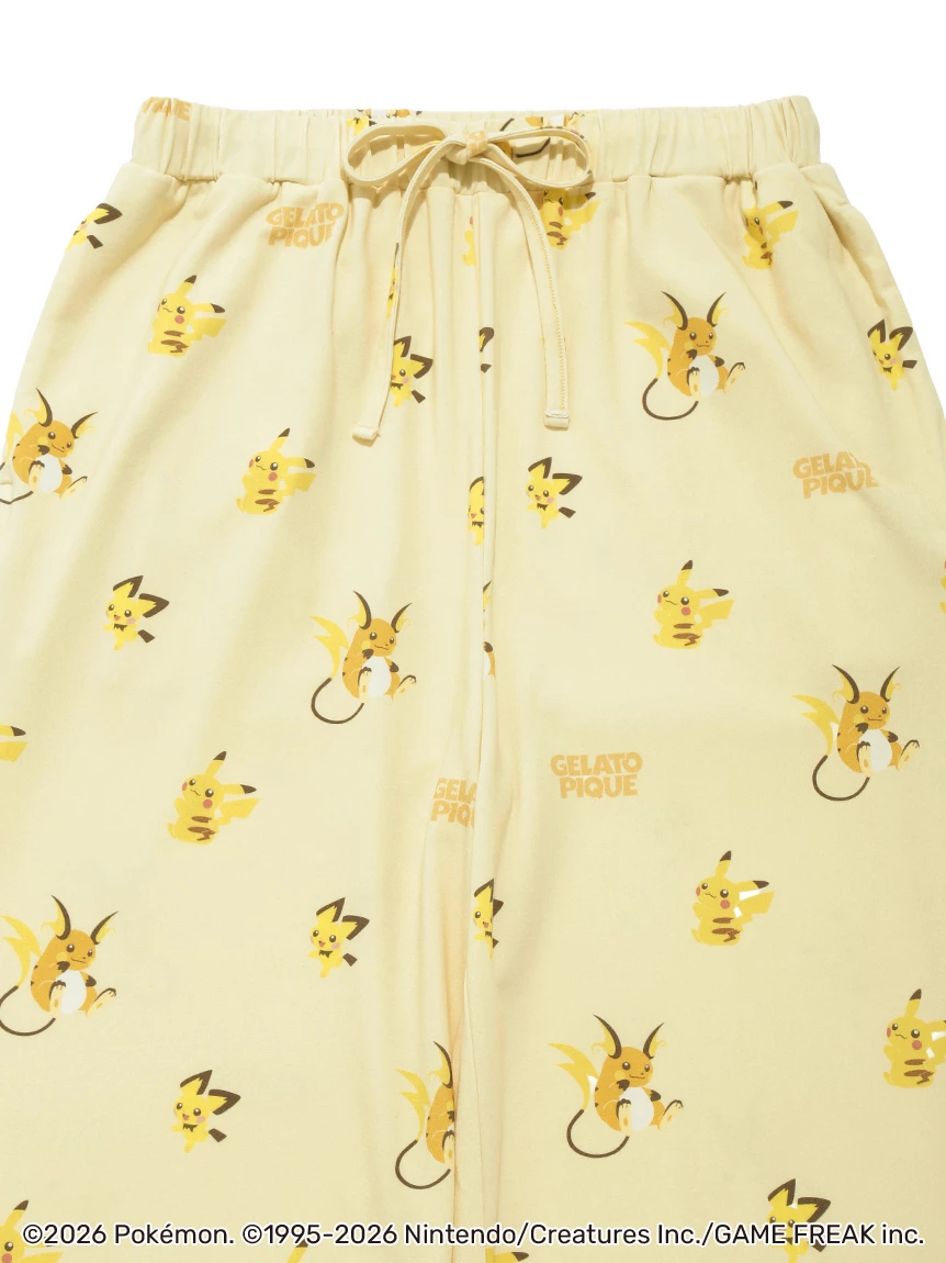 【Pokémon】【UNISEX】單圖長袖 T-SHIRT＆長褲SET PUCT264200