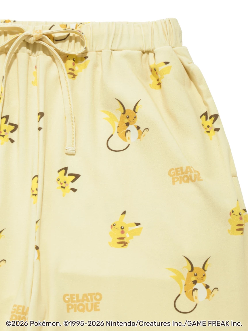 【Pokémon】【UNISEX】單圖長袖 T-SHIRT＆長褲SET PUCT264200