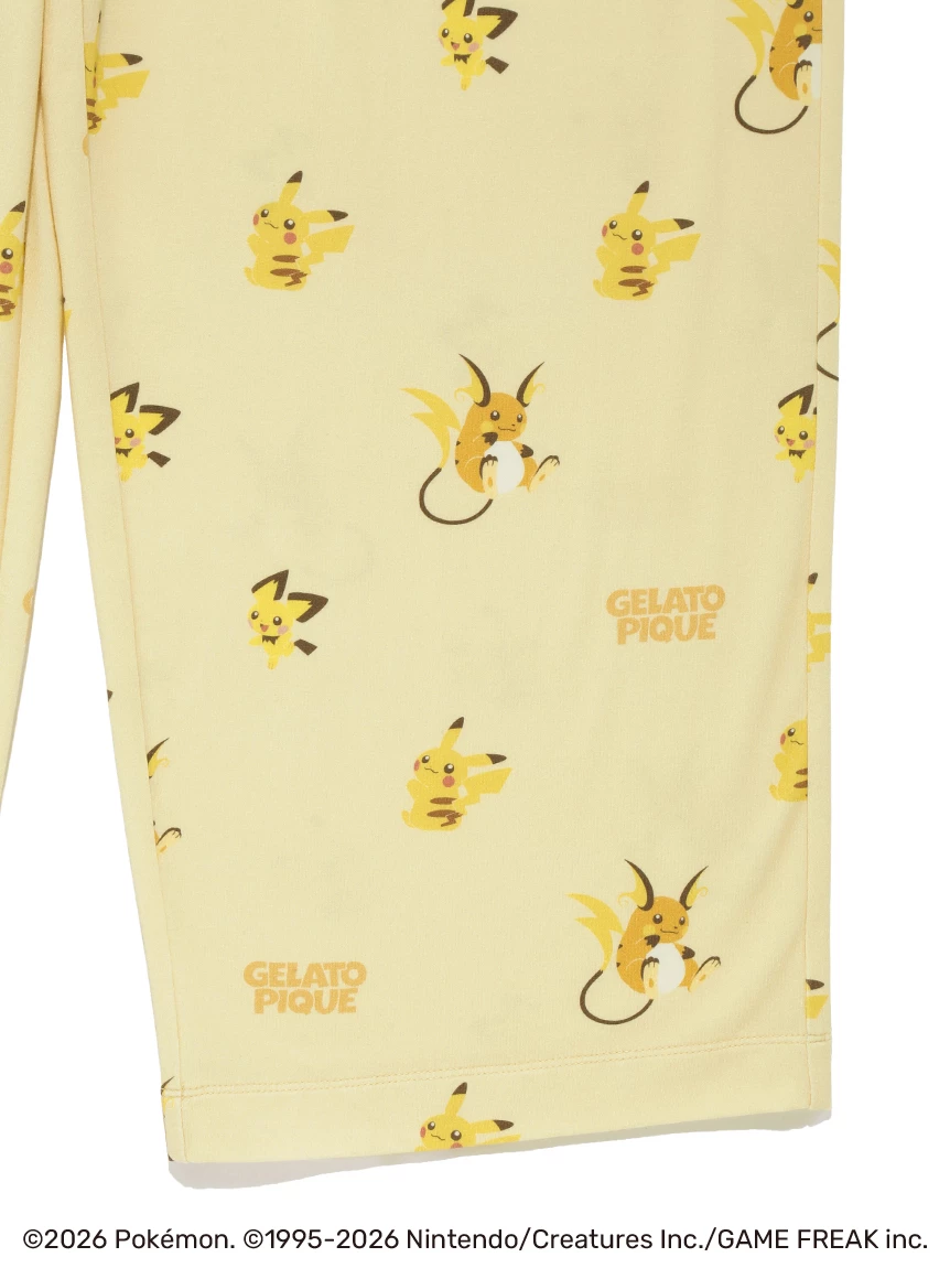 【Pokémon】【UNISEX】單圖長袖 T-SHIRT＆長褲SET PUCT264200