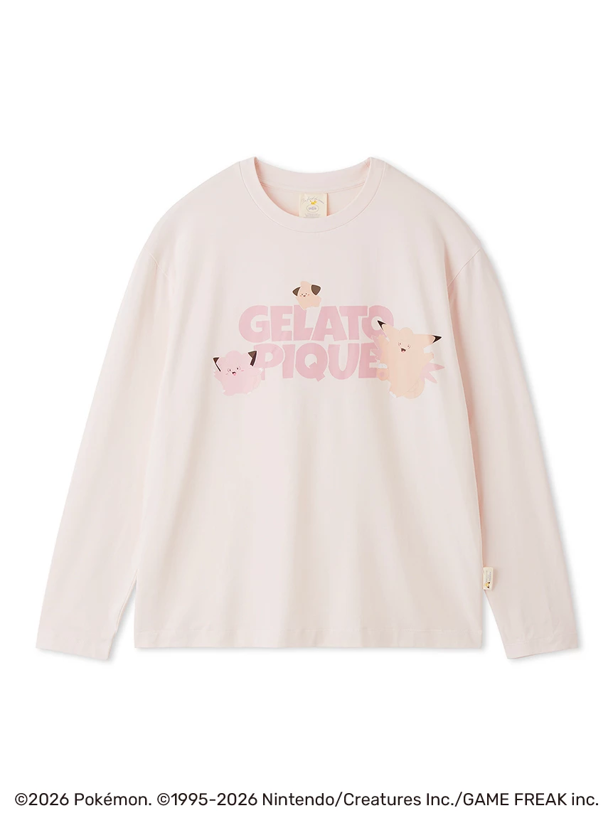 【Pokémon】【UNISEX】單圖長袖 T-SHIRT＆長褲SET PUCT264200