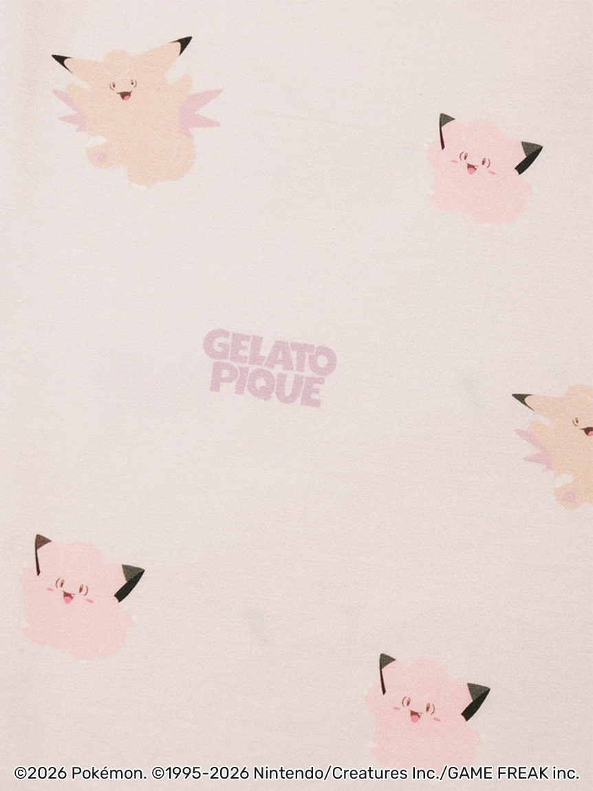 【Pokémon】【UNISEX】單圖長袖 T-SHIRT＆長褲SET PUCT264200