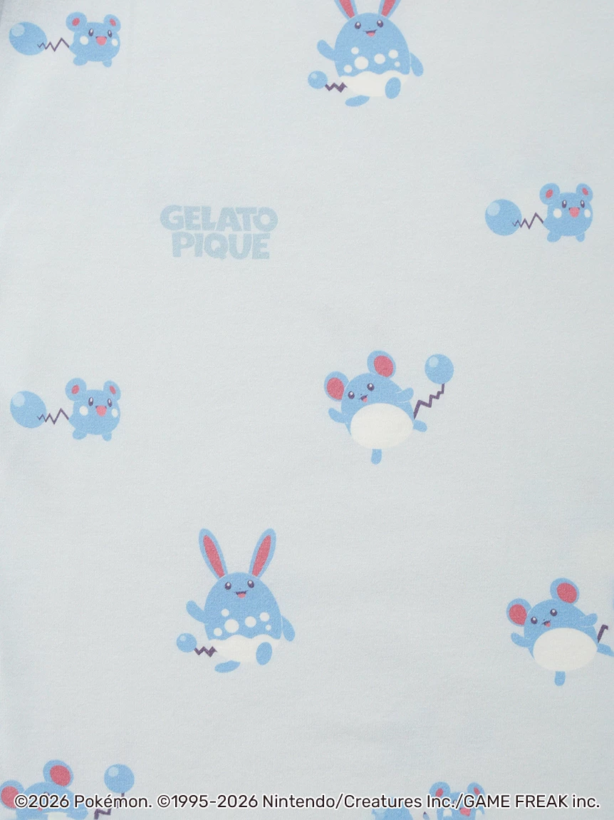 【Pokémon】【UNISEX】單圖長袖 T-SHIRT＆長褲SET PUCT264200