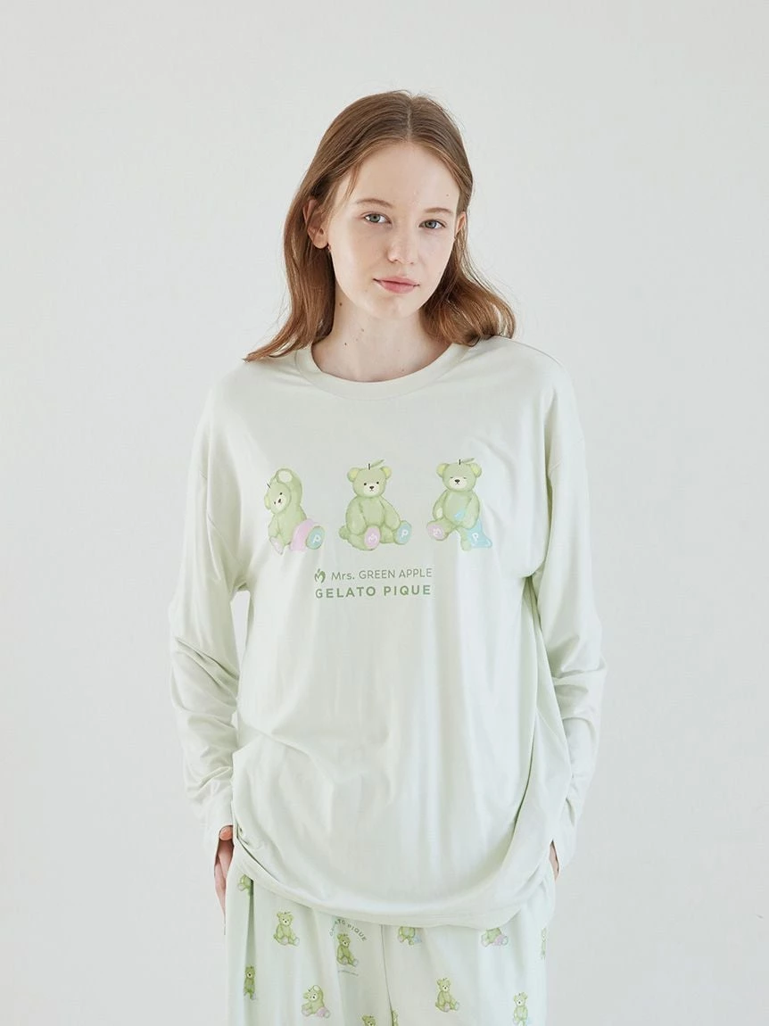 【Mrs. GREEN APPLE】【UNISEX】單圖長袖T-shirt＆長褲SET PUCT265204