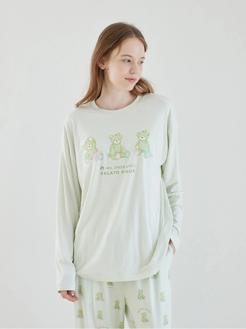 【Mrs. GREEN APPLE】【UNISEX】單圖長袖T-shirt＆長褲SET PUCT265204