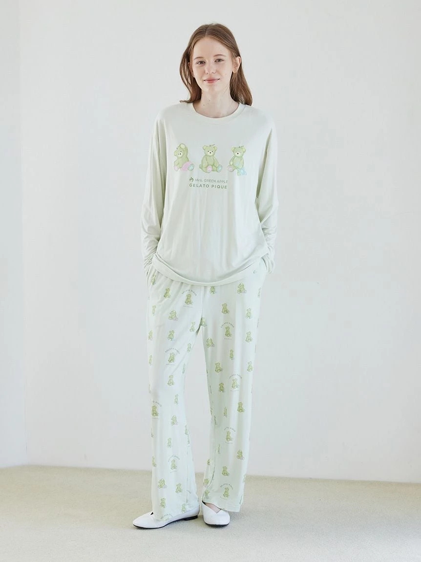 【Mrs. GREEN APPLE】【UNISEX】單圖長袖T-shirt＆長褲SET PUCT265204