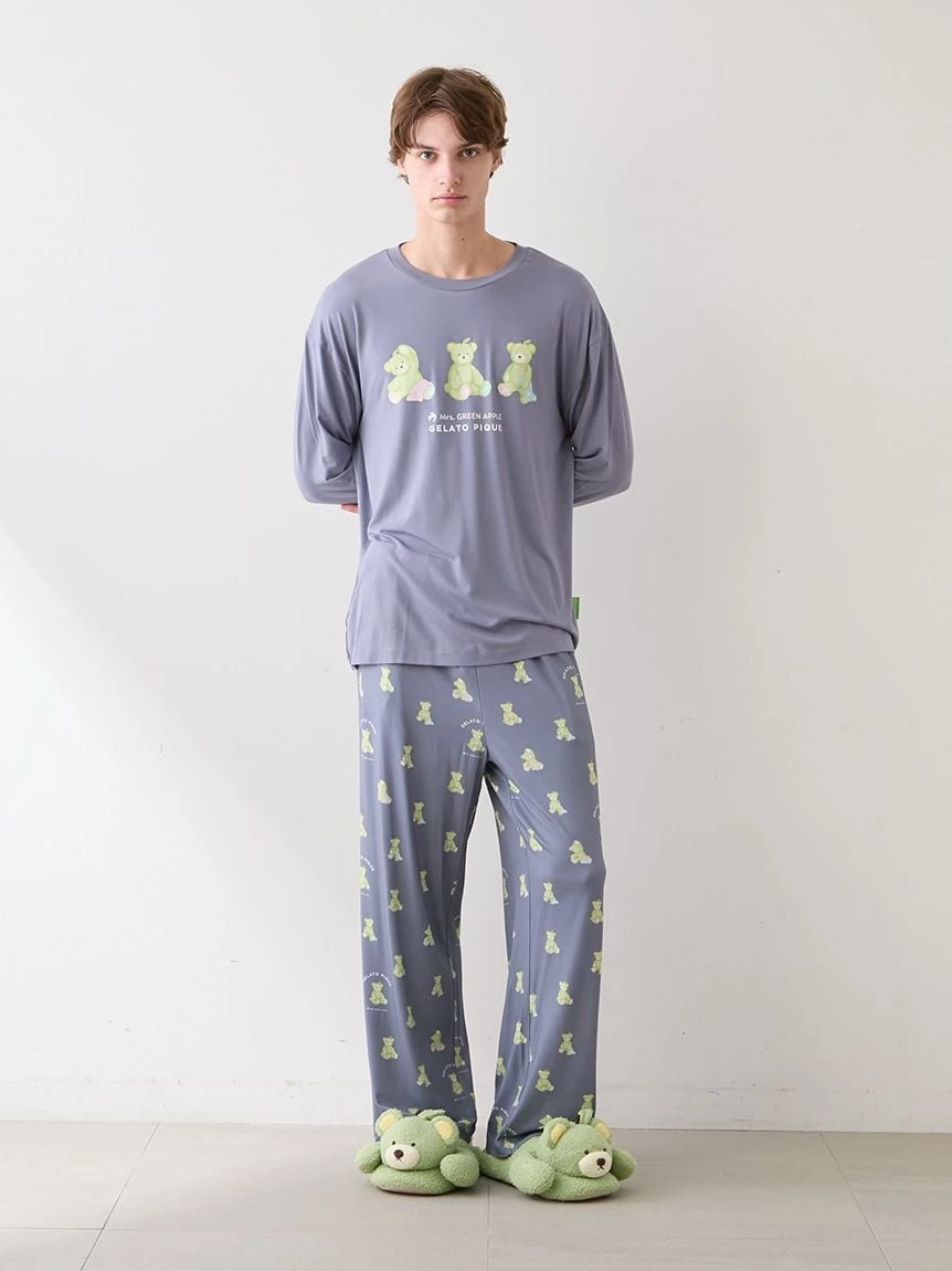 【Mrs. GREEN APPLE】【UNISEX】單圖長袖T-shirt＆長褲SET PUCT265204