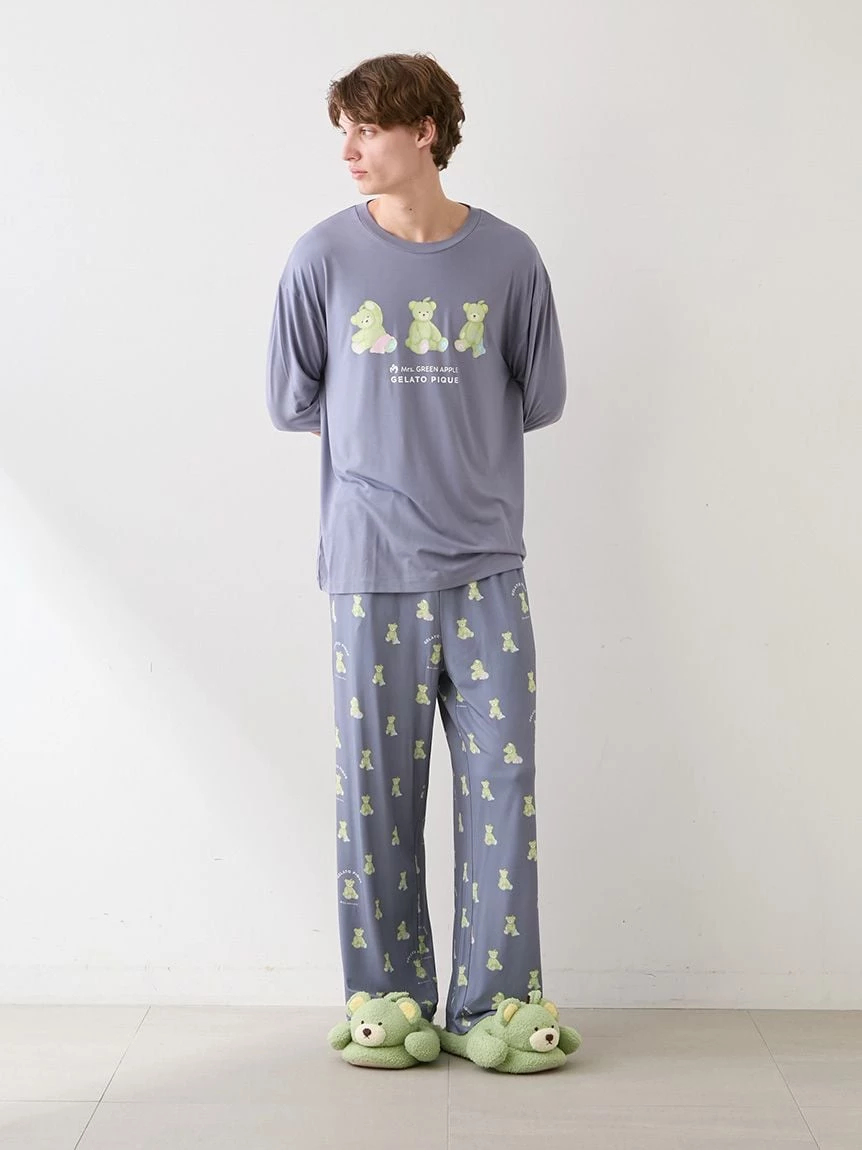 【Mrs. GREEN APPLE】【UNISEX】單圖長袖T-shirt＆長褲SET PUCT265204