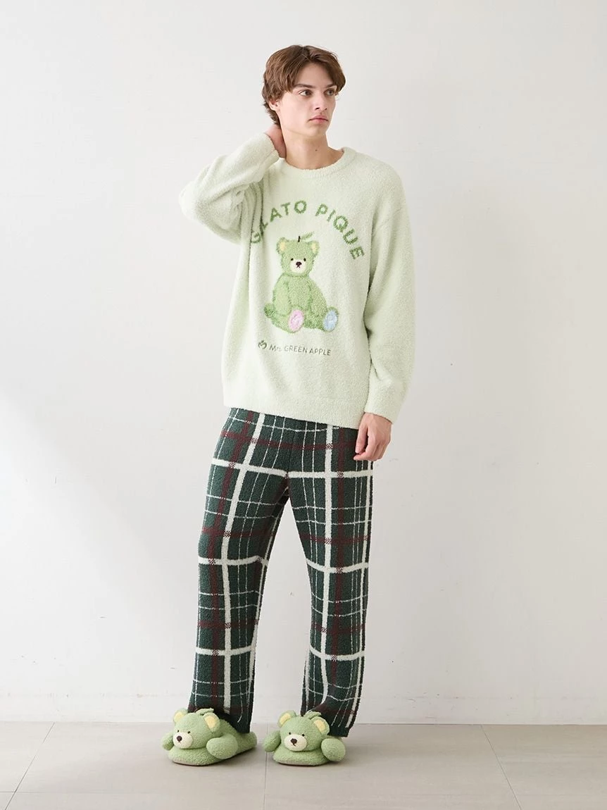 【Mrs. GREEN APPLE】【UNISEX】熊熊室內拖鞋 PUGS265522