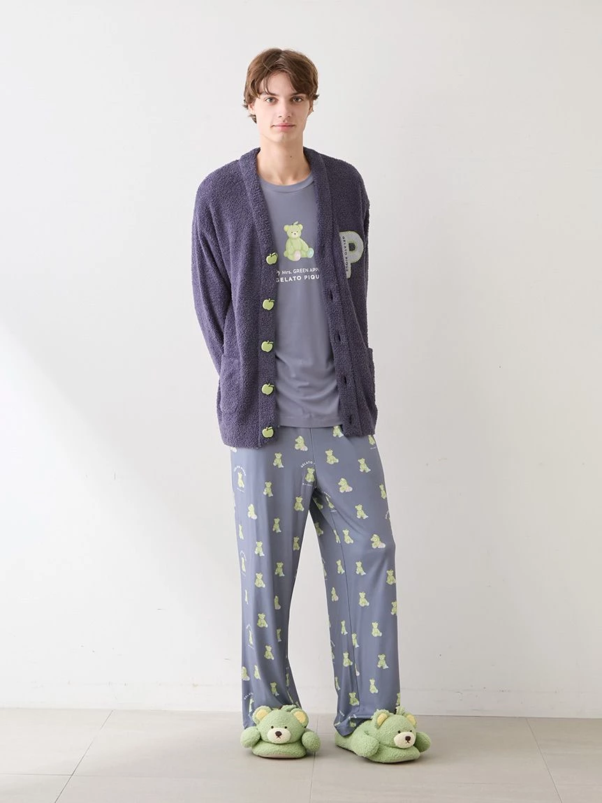 【Mrs. GREEN APPLE】【UNISEX】熊熊室內拖鞋 PUGS265522