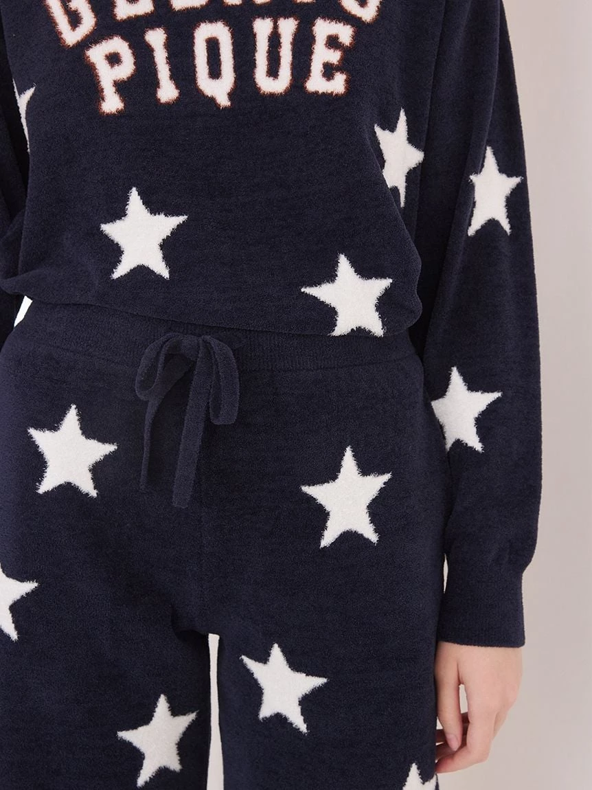【UNISEX】Airy Moco美式學院風星星提花短褲 PUNP264045