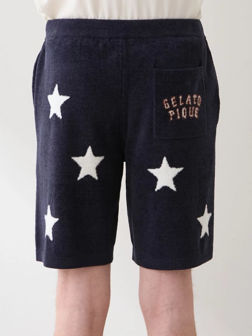 【UNISEX】Airy Moco美式學院風星星提花短褲 PUNP264045