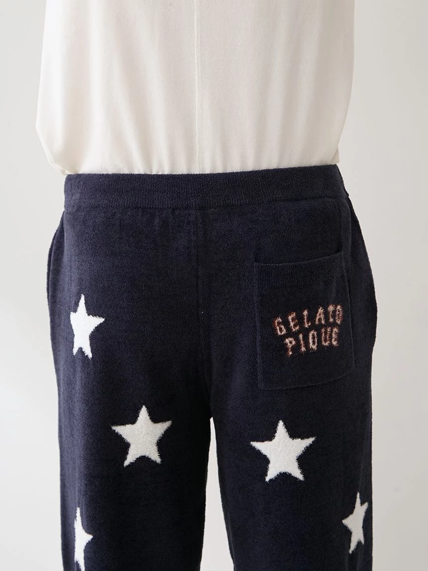 【UNISEX】Airy Moco美式學院風星星提花短褲 PUNP264045