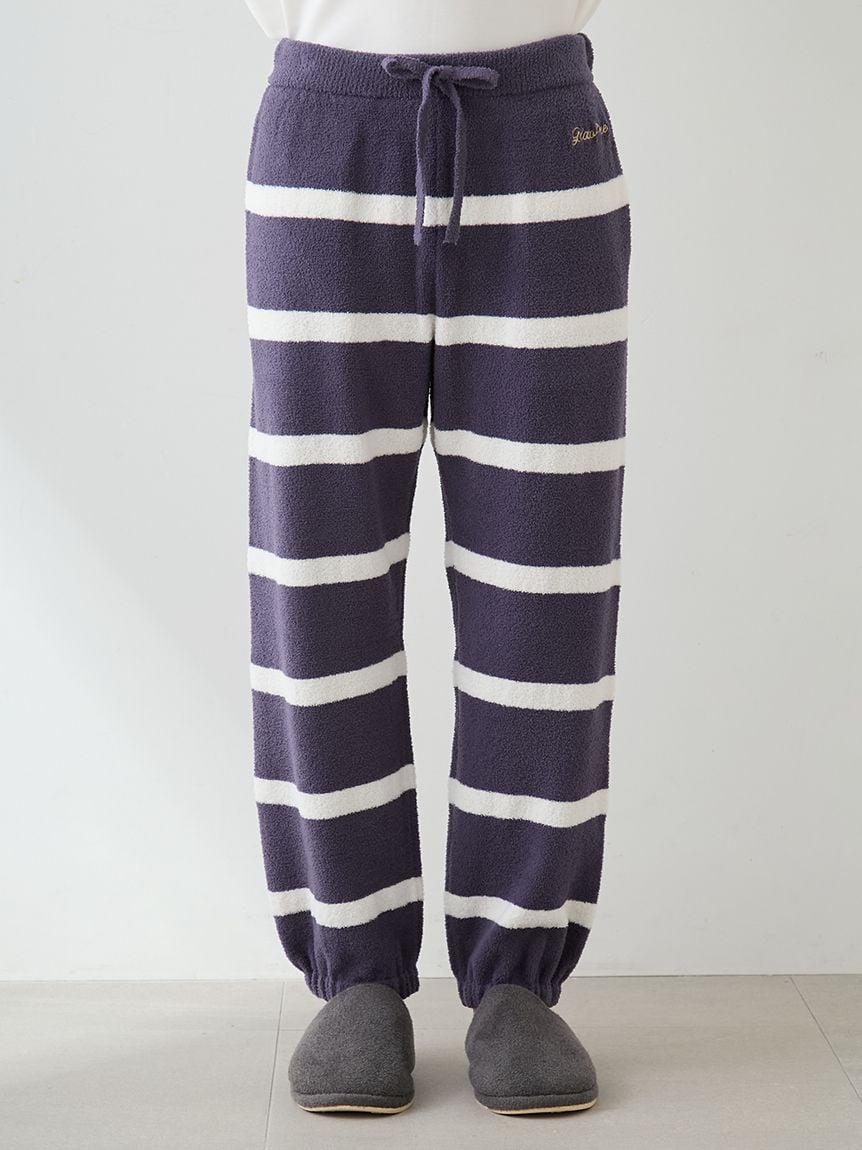 【UNISEX】AIRY MOCO針織3DOG提花上衣&條紋長褲SET PUNT261152