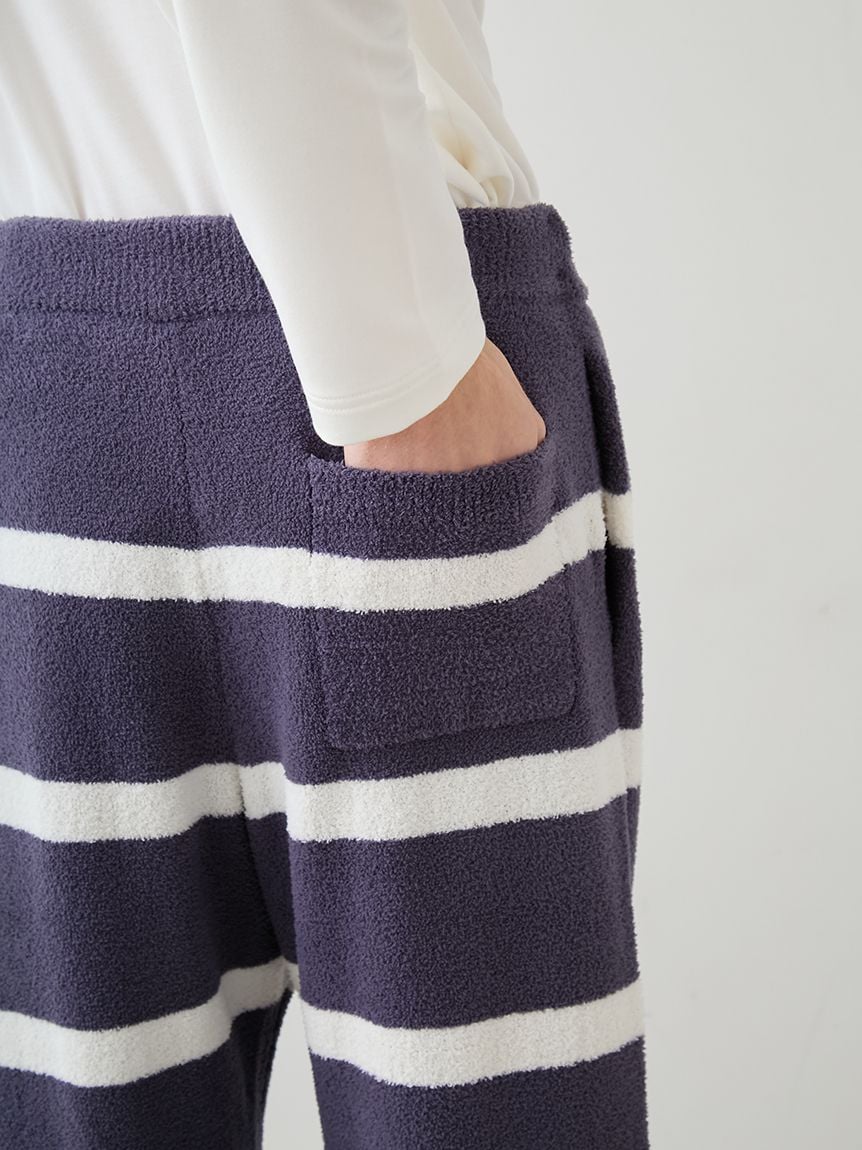 【UNISEX】AIRY MOCO針織3DOG提花上衣&條紋長褲SET PUNT261152