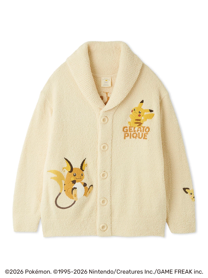 【Pokémon】【UNISEX】BABY MOCO 提花開襟衫 PUNT264001