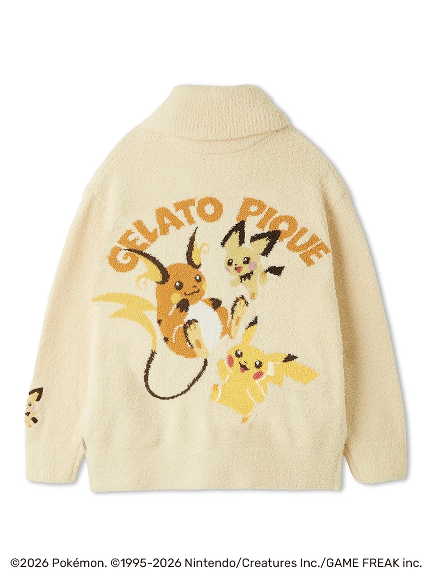 【Pokémon】【UNISEX】BABY MOCO 提花開襟衫 PUNT264001