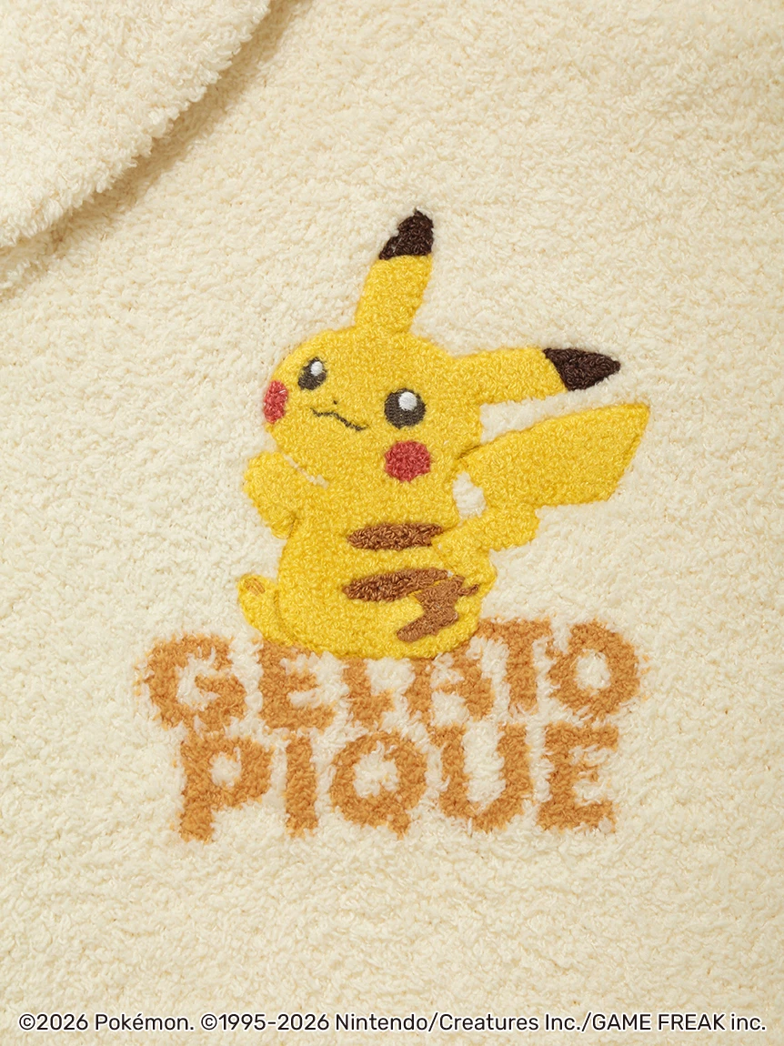 【Pokémon】【UNISEX】BABY MOCO 提花開襟衫 PUNT264001