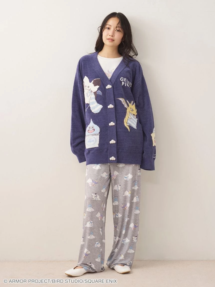 【勇者鬥惡龍】【UNISEX】提花開襟衫 PUNT264037