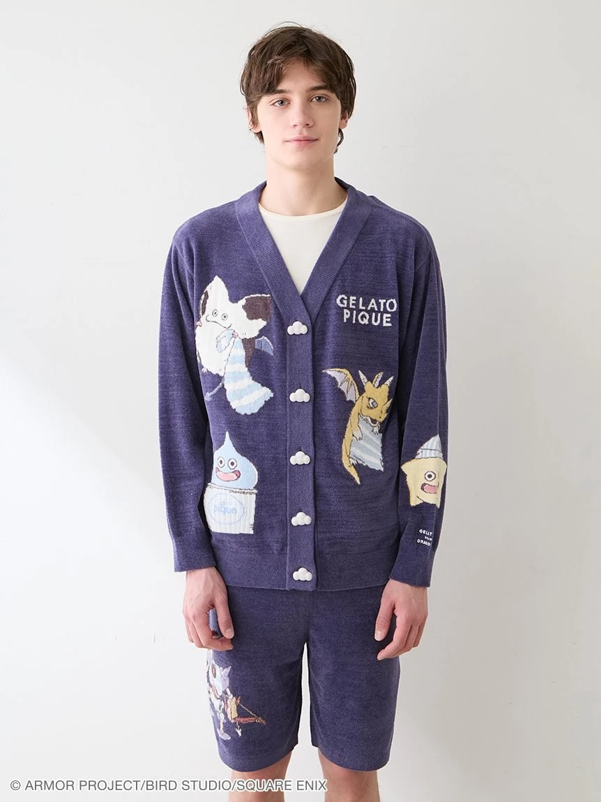 【勇者鬥惡龍】【UNISEX】提花開襟衫 PUNT264037