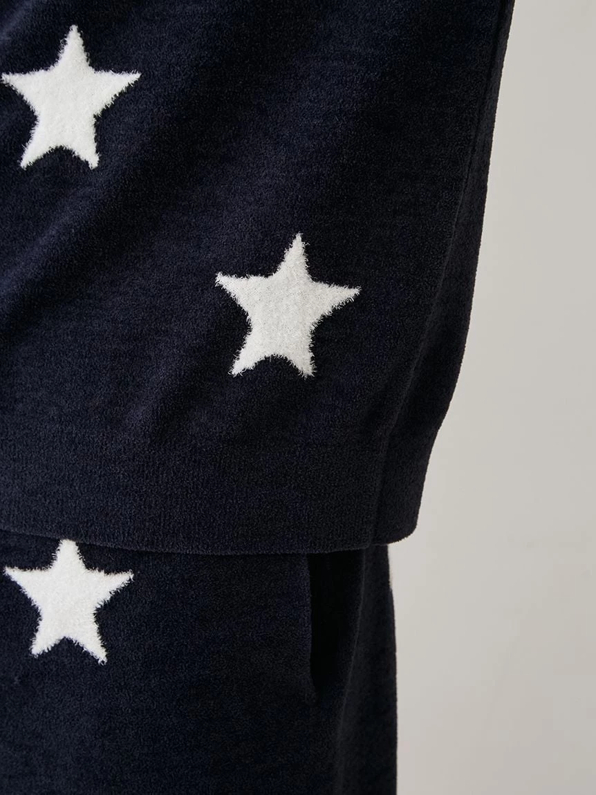 【UNISEX】Airy Moco美式學院風星星提花上衣 PUNT264043