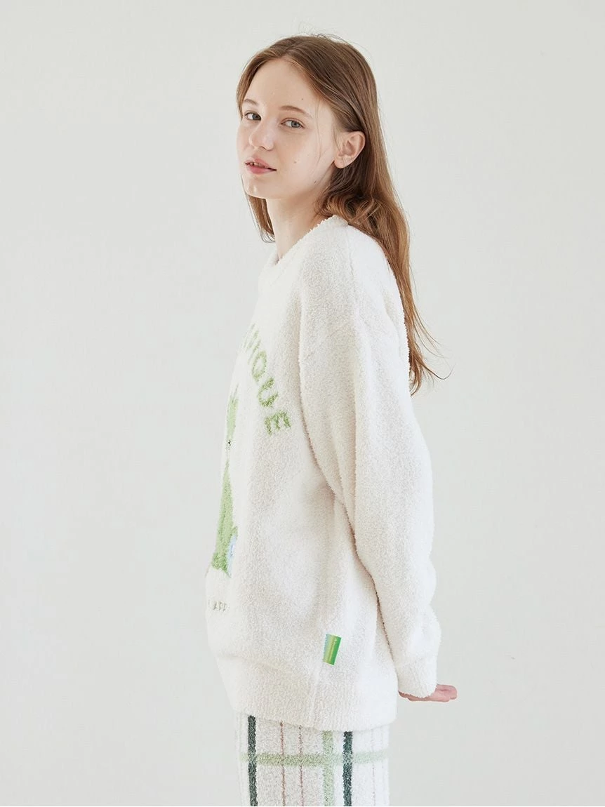【Mrs. GREEN APPLE】【UNISEX】提花上衣＆Baby Moco格紋長褲SET PUNT265032