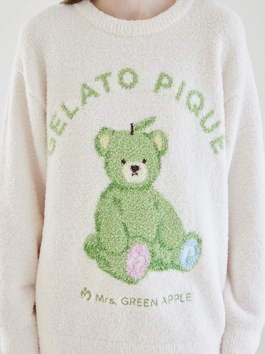 【Mrs. GREEN APPLE】【UNISEX】提花上衣＆Baby Moco格紋長褲SET PUNT265032