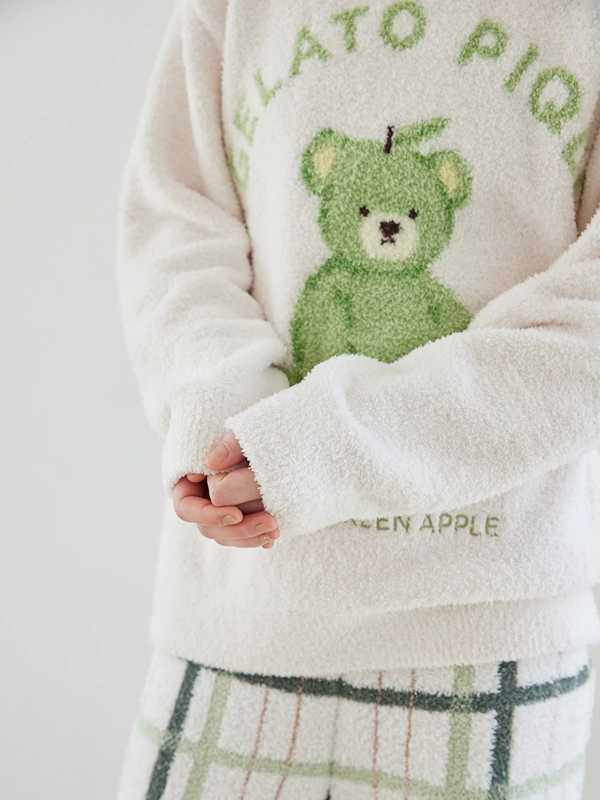 【Mrs. GREEN APPLE】【UNISEX】提花上衣＆Baby Moco格紋長褲SET PUNT265032