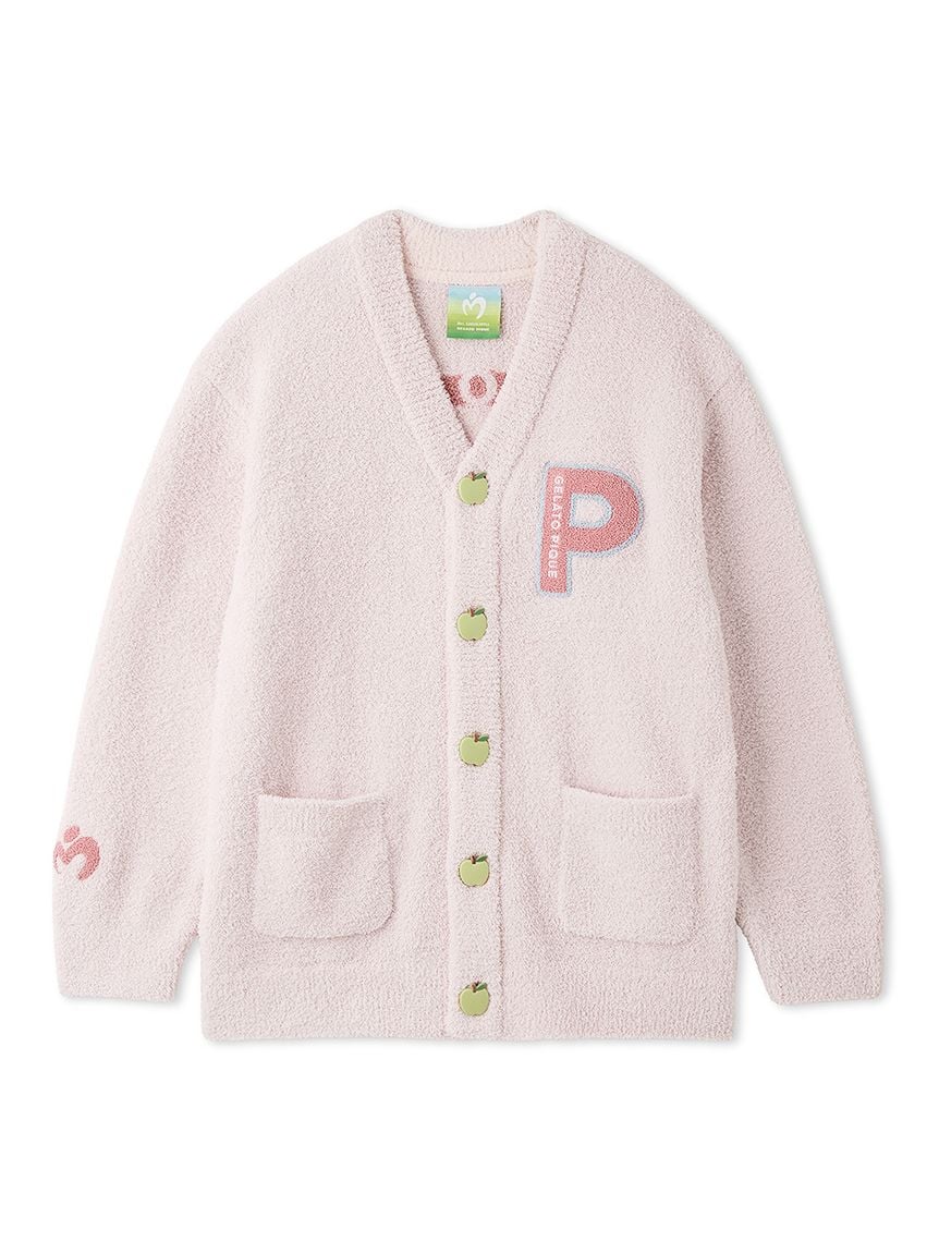 【Mrs. GREEN APPLE】【UNISEX】提花開襟外套 PUNT265035-PNK