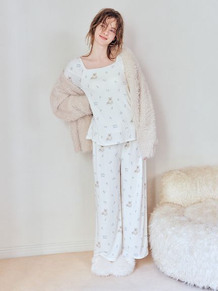 花卉貓咪印花長褲 PWCP261305