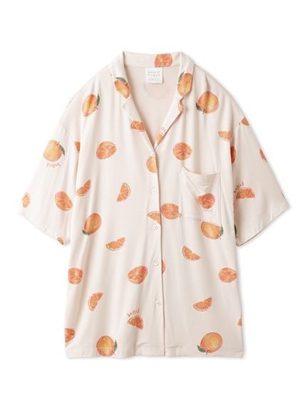 【COOL FABRIC】油畫風水果印花襯衫 PWCT242261-ORG