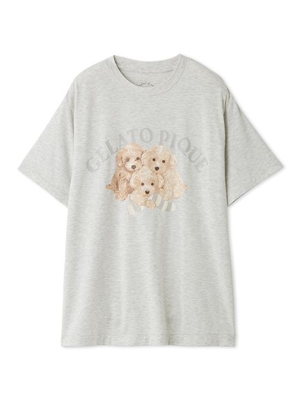 玩具貴賓犬圖案T恤 PWCT251303-GRY