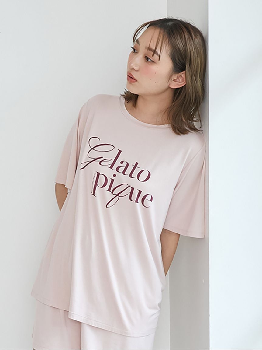 【接觸涼感】嫘縈質感LOGO上衣 PWCT252243